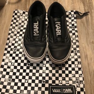 Karl Lagerfeld x Vans platform slip-ons